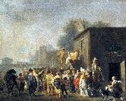 Nicolas-Antoine Taunay Le Theatre de la Folie oil on canvas